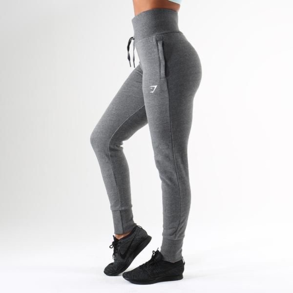 NWT Rare Gymshark Charcoal Marl High-Rise Joggers